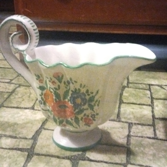 Vintage pottery pitcher - Picture 1 of 8